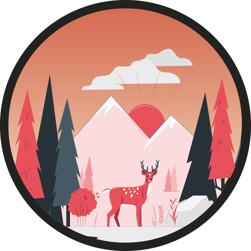 天然乙烯基地毯宁静野外风景 - TenStickers