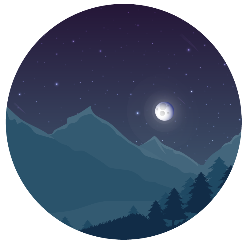 夜空自然乙烯基地毯 - TenStickers