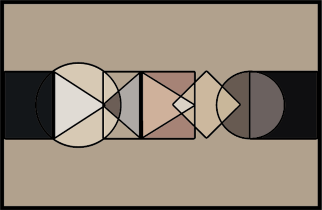 乙烯基地毯几何 抽象几何 - TenStickers