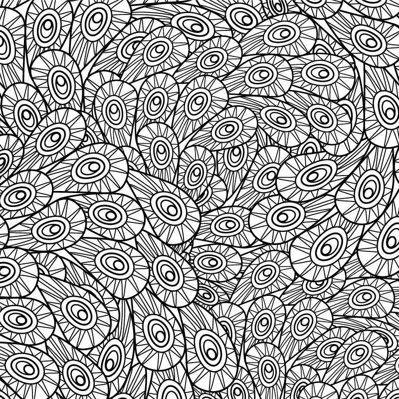 乙烯基地毯 孔雀羽毛图案 - TenStickers