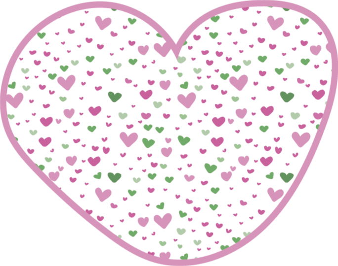 乙烯基地毯 心形图案装饰 - TenStickers