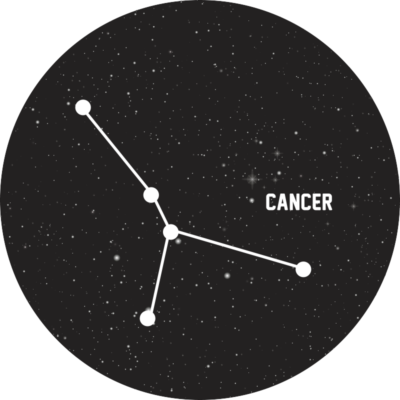 乙烯基地毯星星 天体星座 - TenStickers