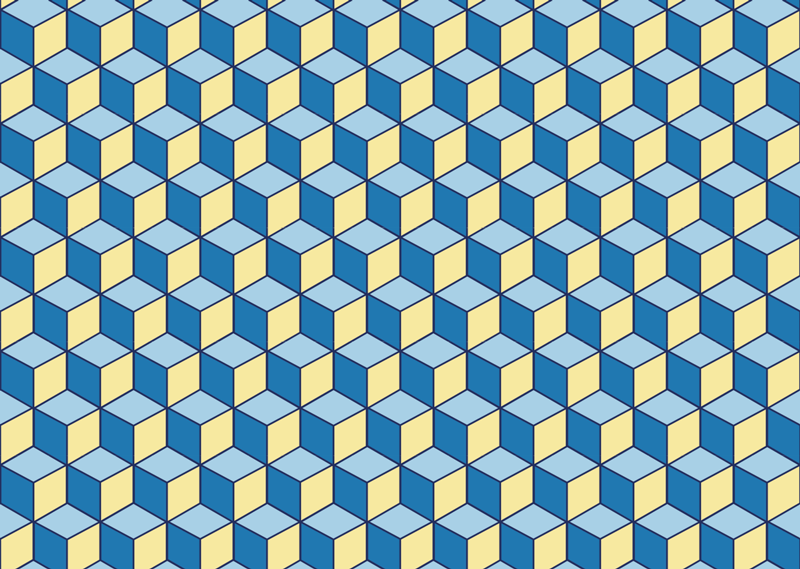 乙烯基地毯厨房3d效果几何地毯 - TenStickers