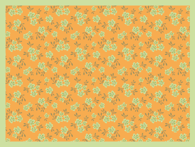 乙烯基花草地毯 花卉图案表面 - TenStickers