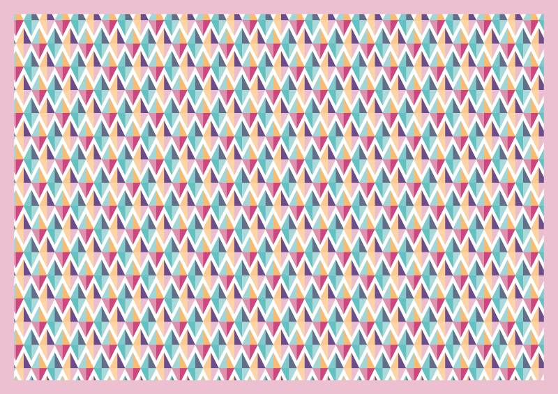 彩色钻石几何地毯 - TenStickers