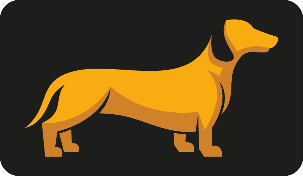 乙烯基地毯动物 犬的轮廓 - TenStickers