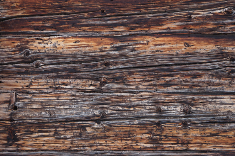 老式木效果乙烯基地毯 - TenStickers