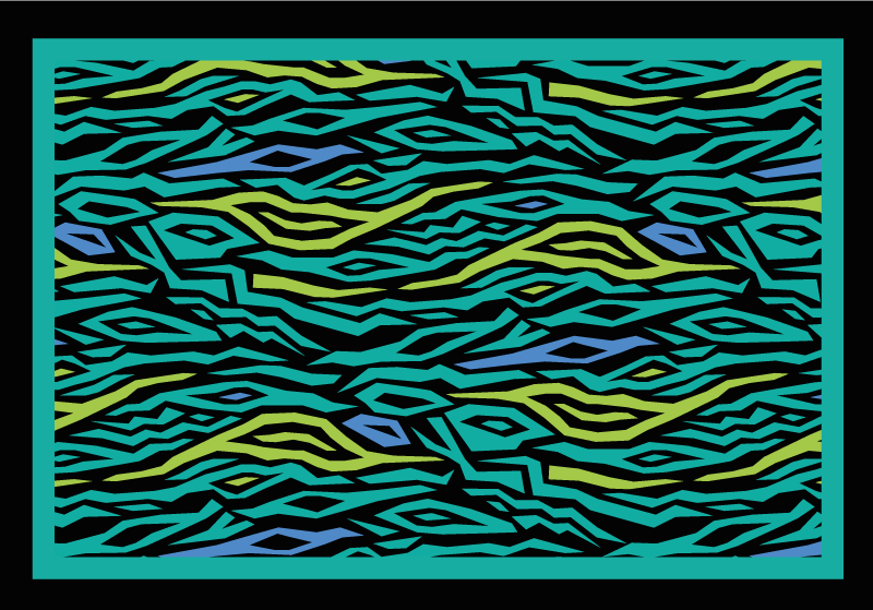 乙烯基地毯动物印花 抽象的狩猎 - TenStickers