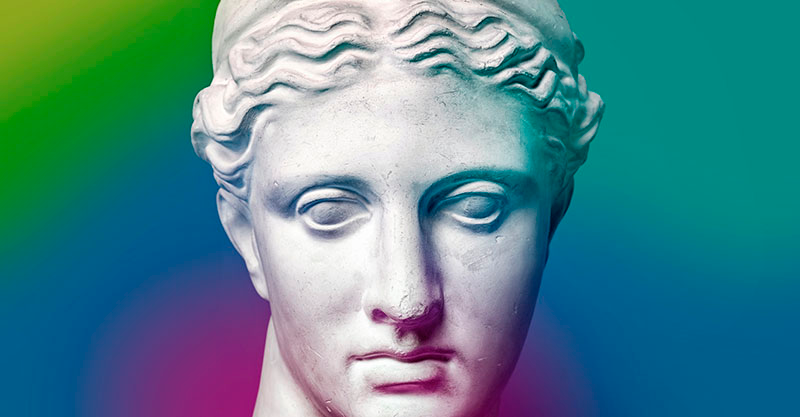 极简主义 雕塑渐变 - TenStickers