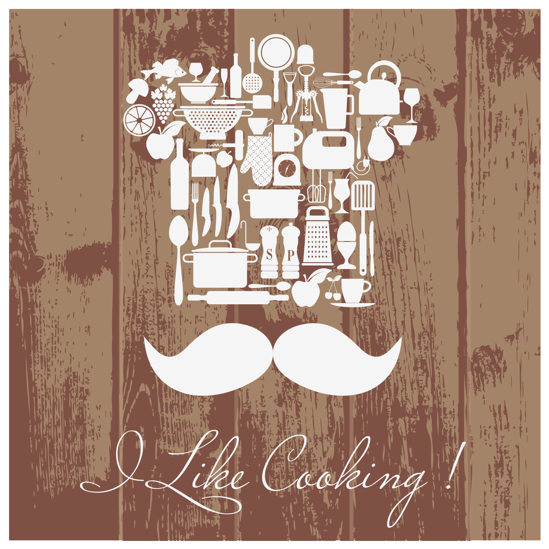 我喜欢做饭厨房地砖 - TenStickers