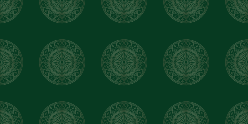 乙烯基地毯 曼陀罗图案设计 - TenStickers