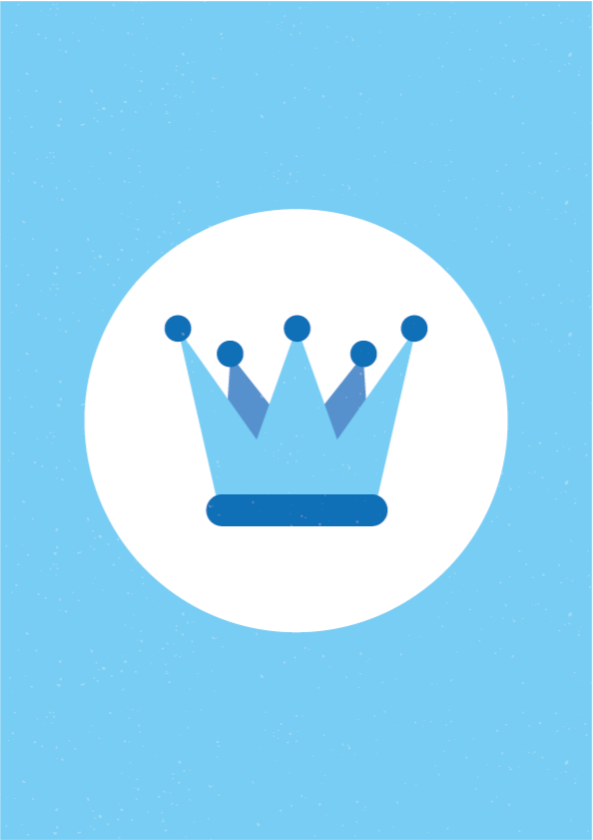 乙烯基地毯托儿所 皇家皇冠徽章 - TenStickers