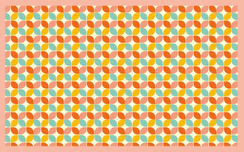 乙烯基地毯几何 几何六边形 - TenStickers