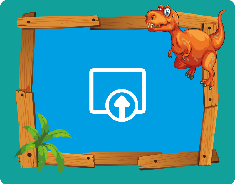 乙烯基地毯 儿童 可定制的恐龙 - TenStickers