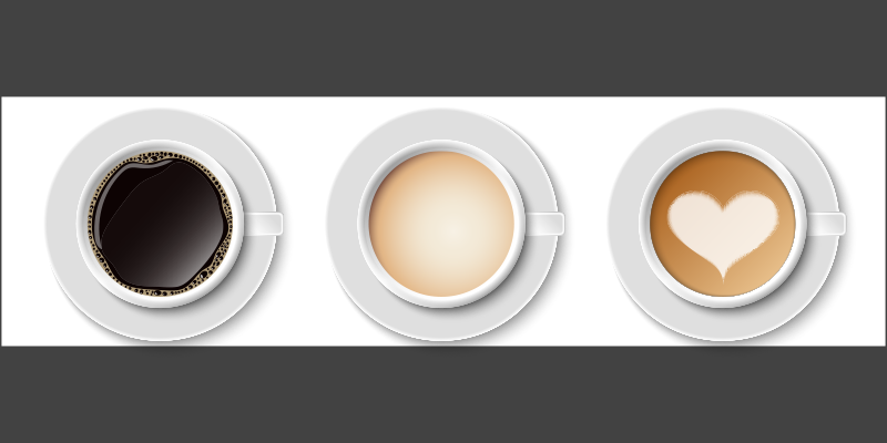 乙烯基厨房地毯 咖啡杯转轮 - TenStickers