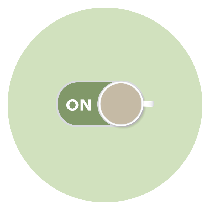 定制地毯上的咖啡早晨电源 - TenStickers