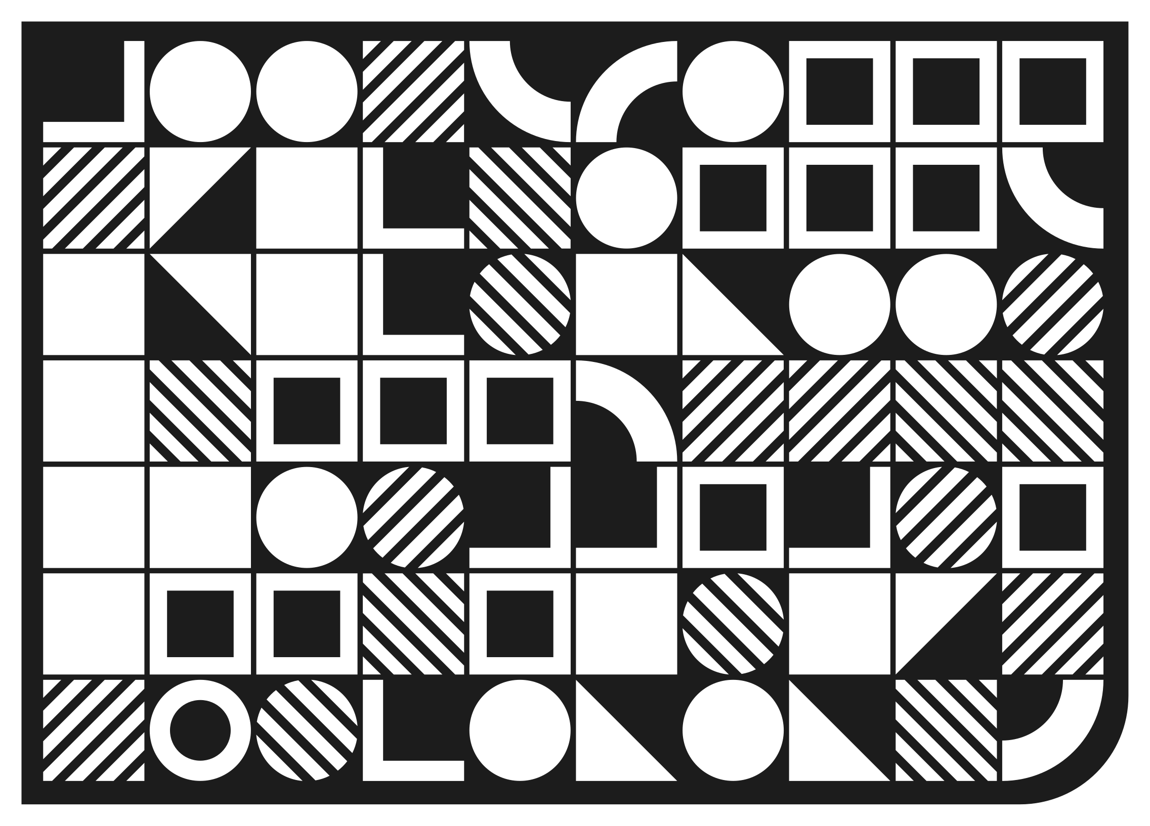 乙烯基地毯几何 几何形状平衡 - TenStickers