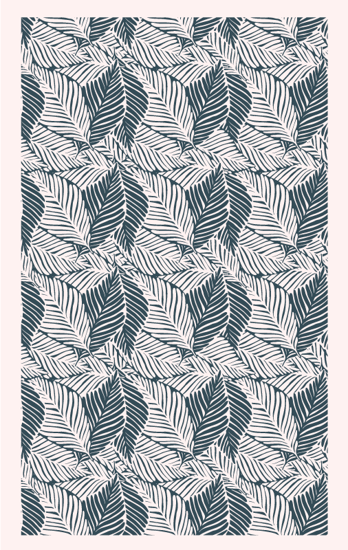 天然乙烯基地毯生机盎然的叶子图案 - TenStickers