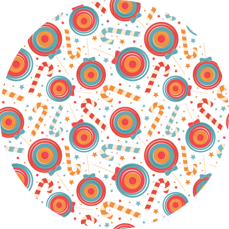 乙烯基地毯游戏 糖果乐园意象 - TenStickers