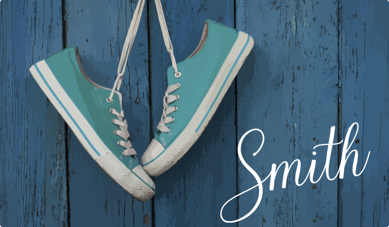 乙烯基地毯个性化运动鞋 - TenStickers