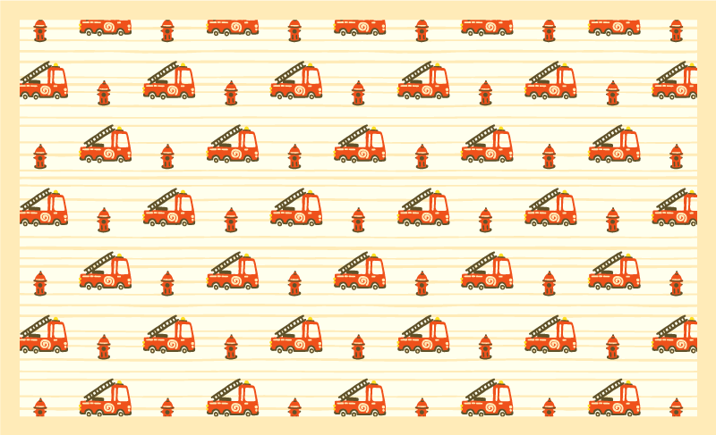 乙烯基地毯 有趣的交通主题 - TenStickers