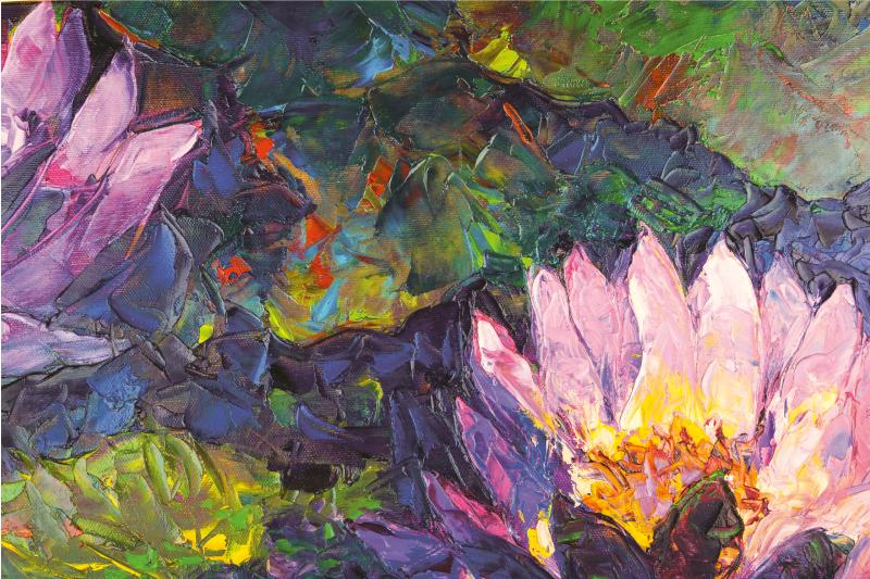 乙烯基花草地毯 印象派花卉 - TenStickers