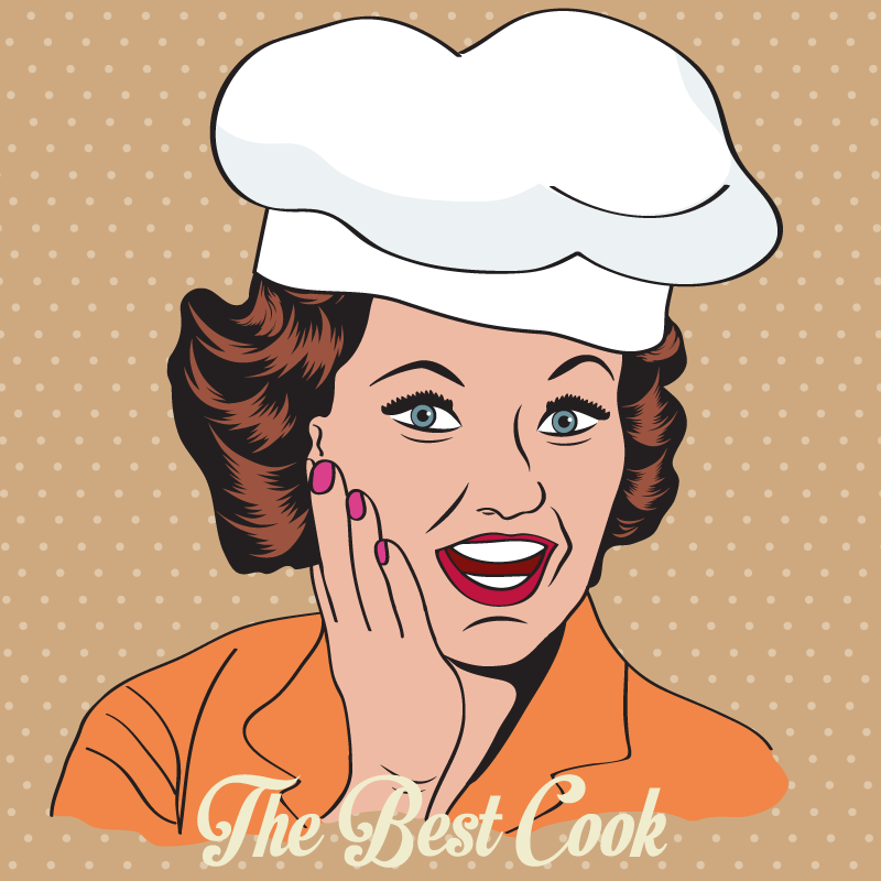 乙烯基地毯与短语 复古厨房垫 - TenStickers