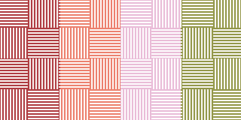 乙烯基地毯条纹 条纹色块 - TenStickers