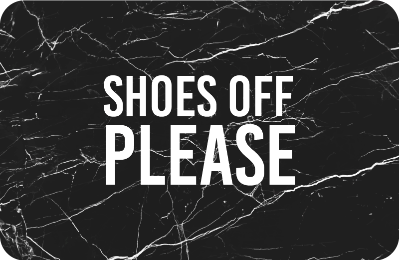 脱大理石图案定制地毯的鞋子 - TenStickers