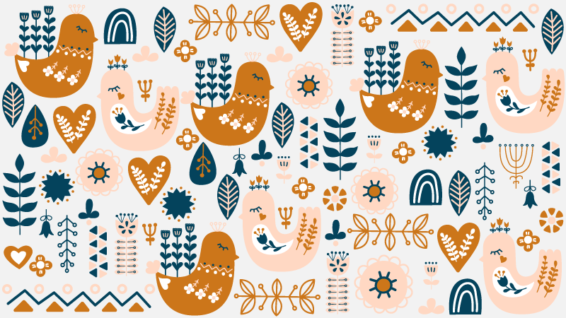 乙烯基地毯 儿童 有趣的育儿室图案 - TenStickers