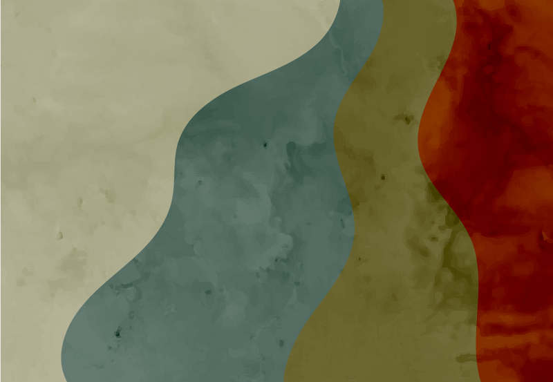 乙烯基地毯客厅抽象波浪图案 - TenStickers