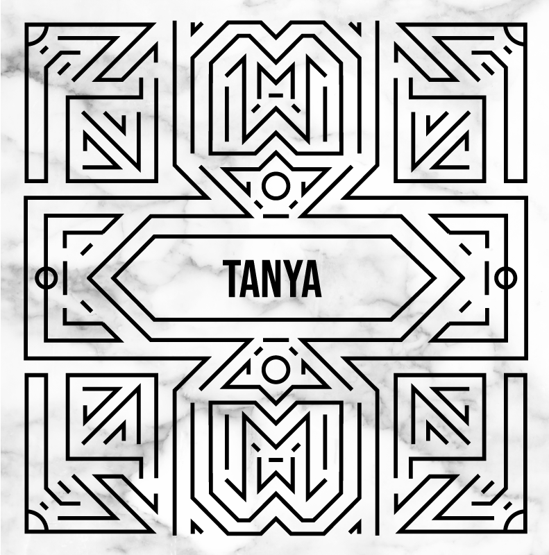 乙烯基地毯艺术装饰迷宫图案 - TenStickers