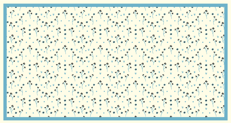 花纹微妙的北欧乙烯基地毯 - TenStickers