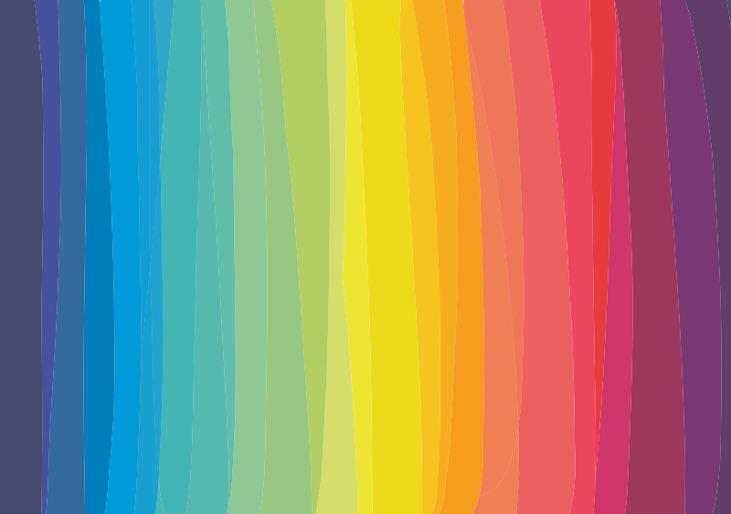 乙烯基地毯条纹色彩渐变条纹 - TenStickers