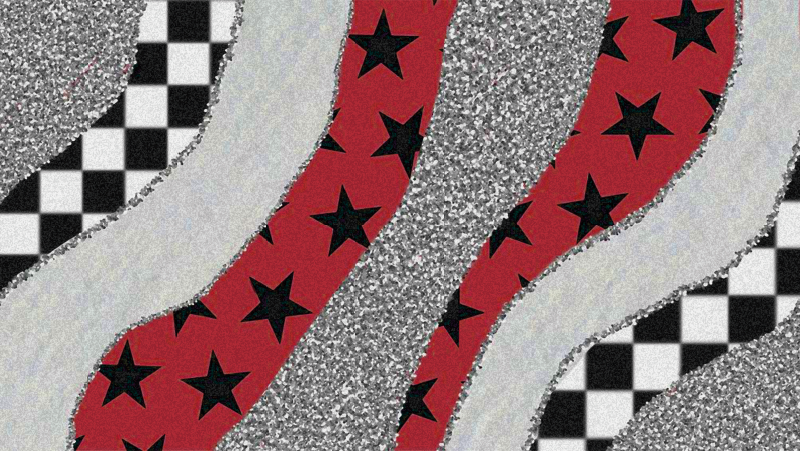 不同图案的条纹地毯 - TenStickers