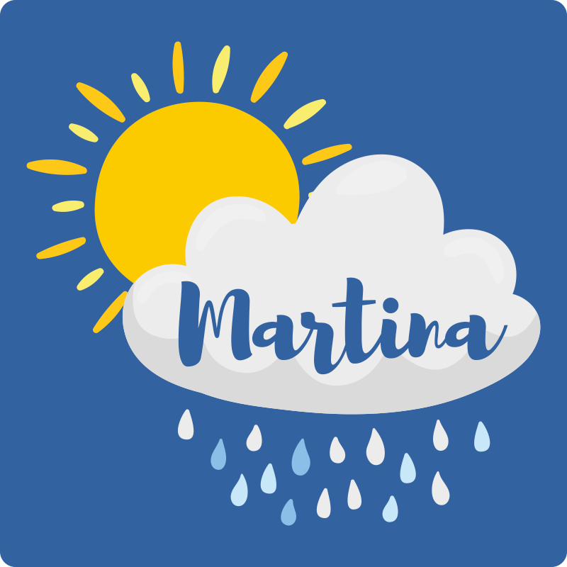 乙烯基地毯 雨云图案个性定制 - TenStickers