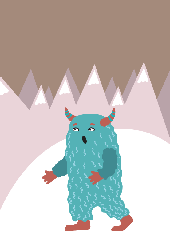 乙烯基地毯北欧怪兽角色 - TenStickers