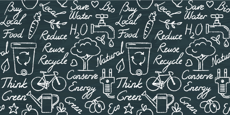 乙烯基厨房地毯传递环保信息 - TenStickers