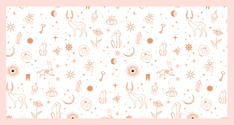 乙烯基地毯托儿所采用天际极简设计 - TenStickers