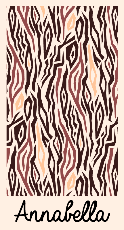 乙烯基地毯名称时尚动物图案 - TenStickers