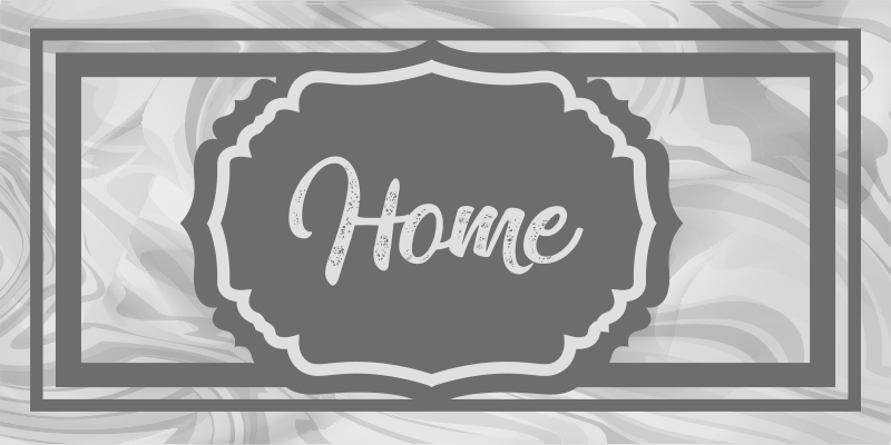 乙烯基地毯入口大厅灰色迎宾语 - TenStickers