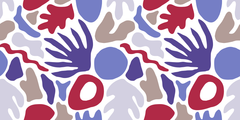 极简主义抽象形状图案 - TenStickers