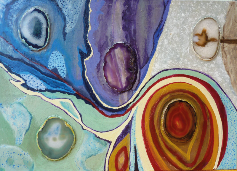 五彩玛瑙石材地砖 - TenStickers