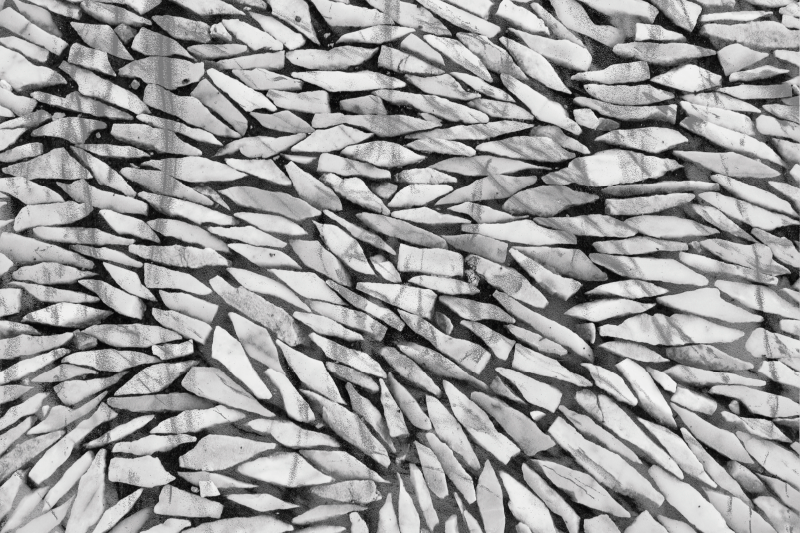 乙烯基地毯 石头效果 灰色逼真图案 - TenStickers