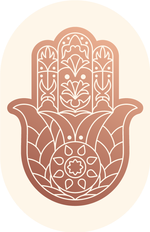 乙烯基地毯 米色法蒂玛之手 - TenStickers