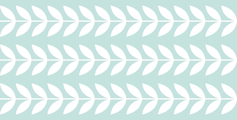 天然乙烯基地毯叶子绿意图案 - TenStickers