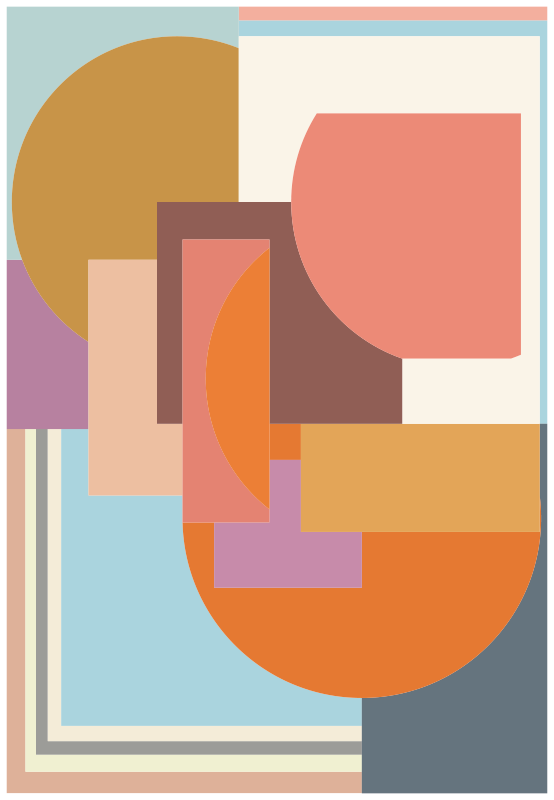 乙烯基地毯几何引人注目的形状 - TenStickers