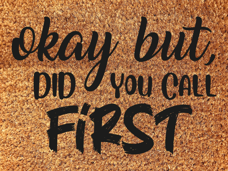 乙烯基地毯入口大厅欢迎您，幽默短语欢迎 - TenStickers