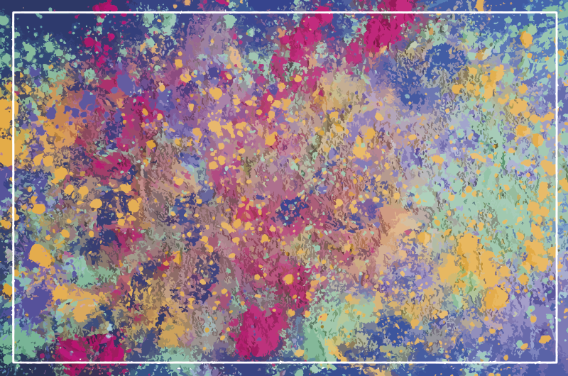 乙烯基地毯的抽象爆发设计 - TenStickers