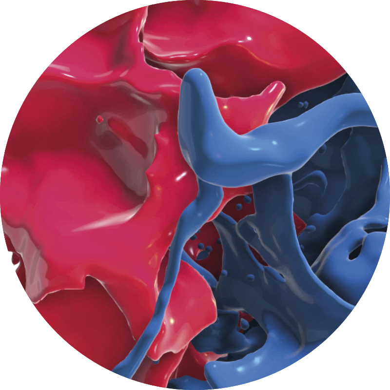 乙烯基地毯抽象色彩流动 - TenStickers